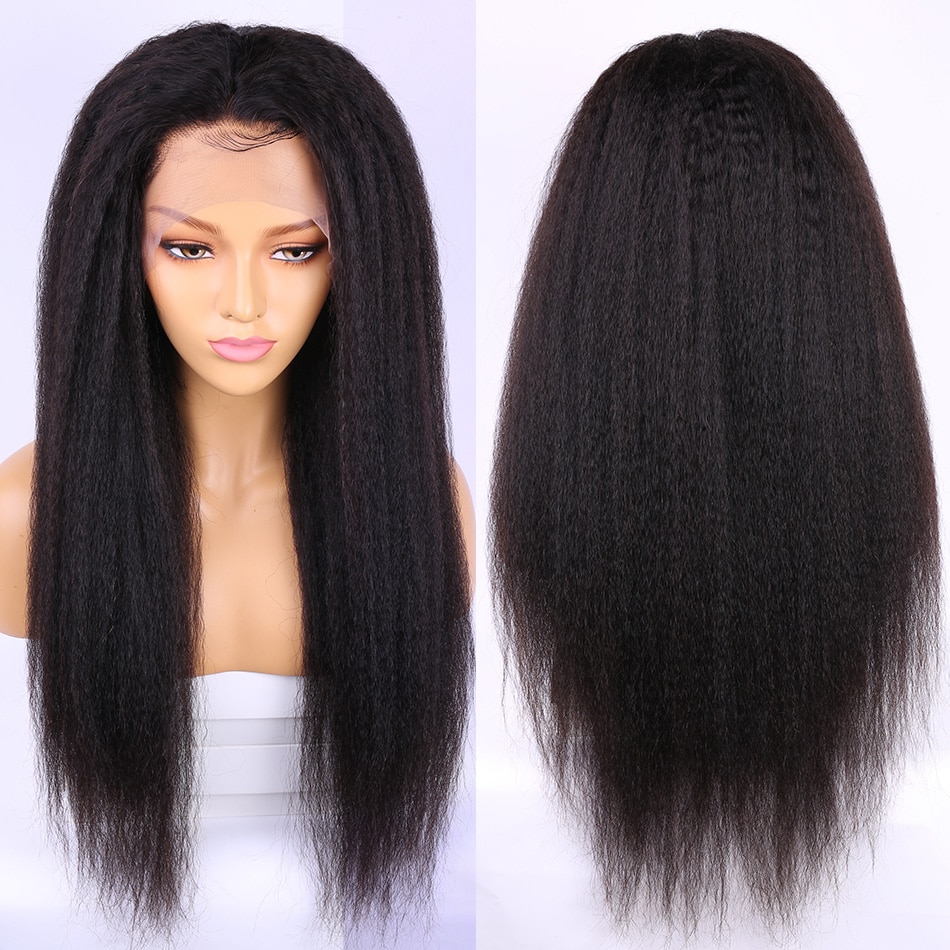 Brazilian Kinky Straight Lace Frontal Wig